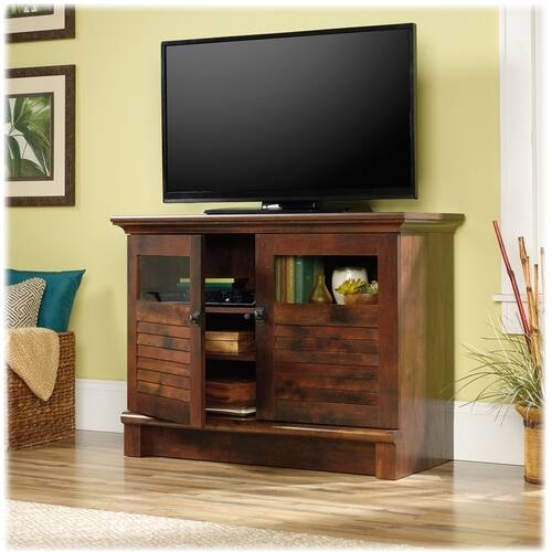 Sauder - Harbor View Collection TV Cabinet for Most Flat-Panel TVs Up to 42" - Curado Cherry