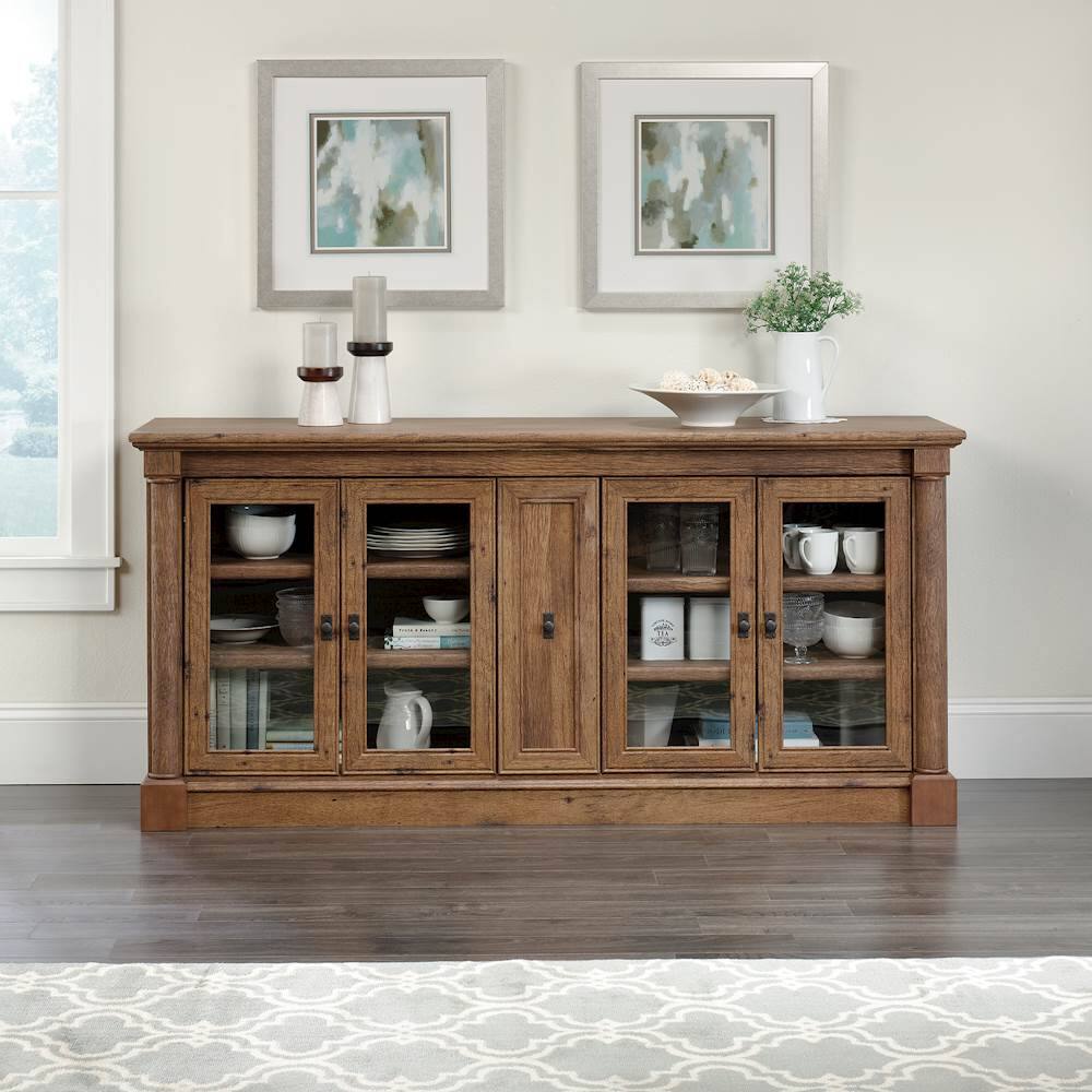 Sauder Palladia Tv Stand For Most Flat Panel Tvs Up To 70 Vintage Sauder Palladia Tv Stand For Most Flat Panel Tvs Up To 70 Vintage Oak 422000 Best
