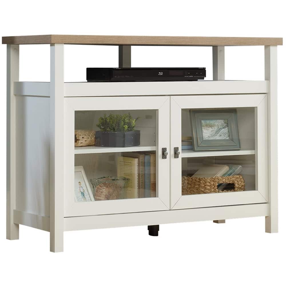 Front Zoom. Sauder - Cottage Road Collection TV Cabinet for Most Flat-Panel TVs Up to 42" - Soft White/Lintel Oak.