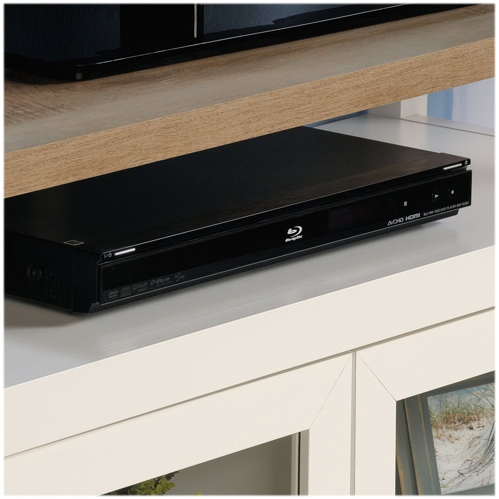 Alt View Zoom 13. Sauder - Cottage Road Collection TV Cabinet for Most Flat-Panel TVs Up to 42" - Soft White/Lintel Oak.