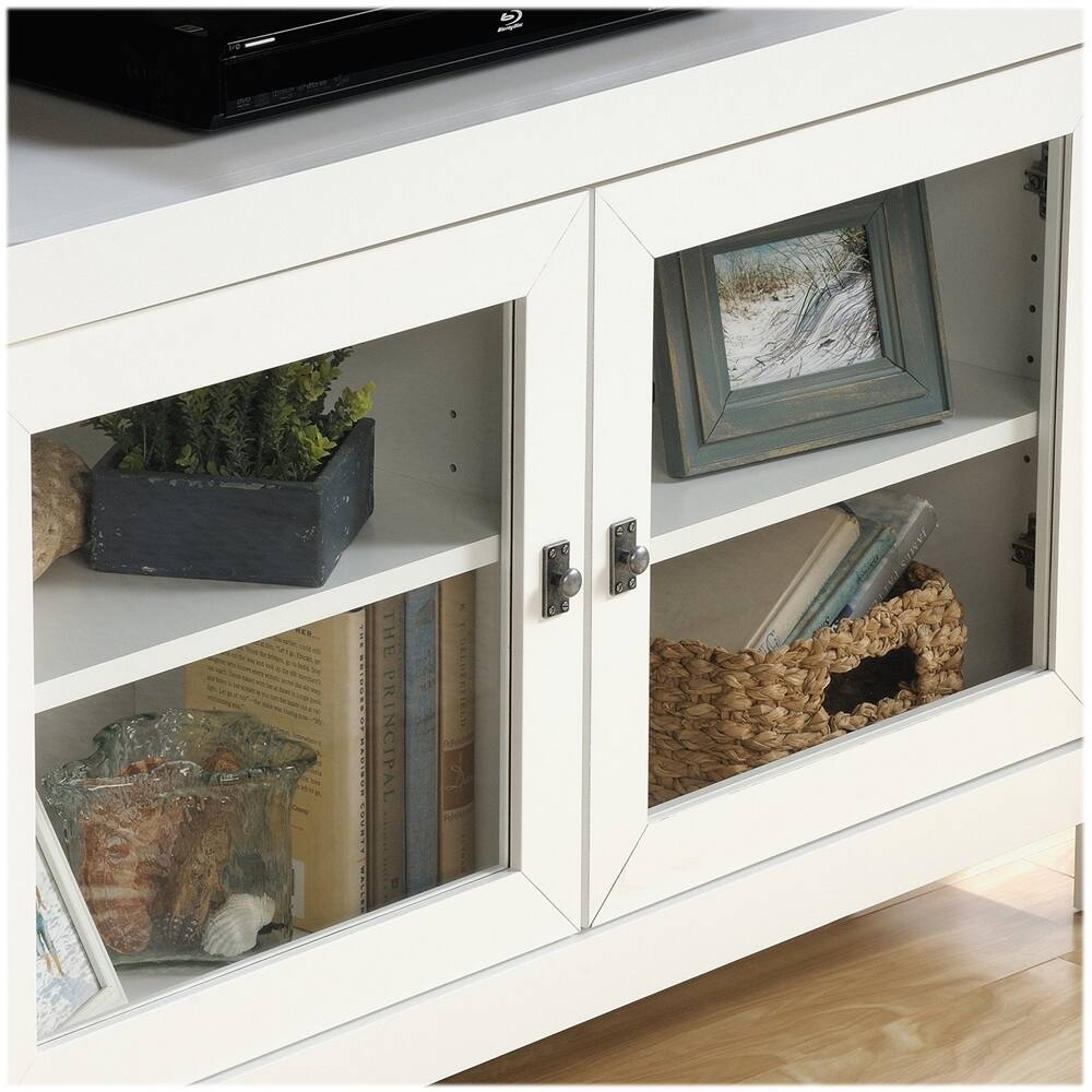 Alt View Zoom 17. Sauder - Cottage Road Collection TV Cabinet for Most Flat-Panel TVs Up to 42" - Soft White/Lintel Oak.
