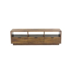 Sauder - Harvey Park Collection TV Cabinet for Most Flat-Panel TVs Up to 70" - Grand Walnut - Front_Zoom