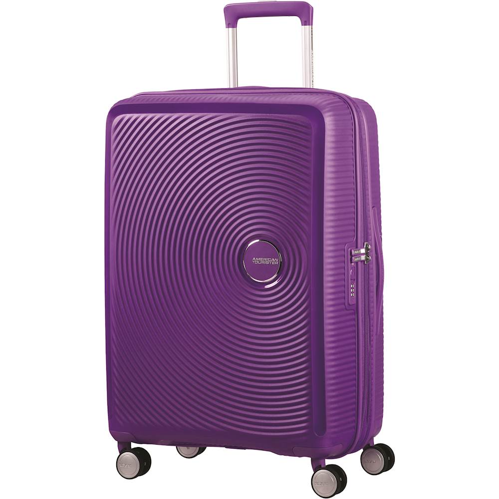 american tourister purple luggage