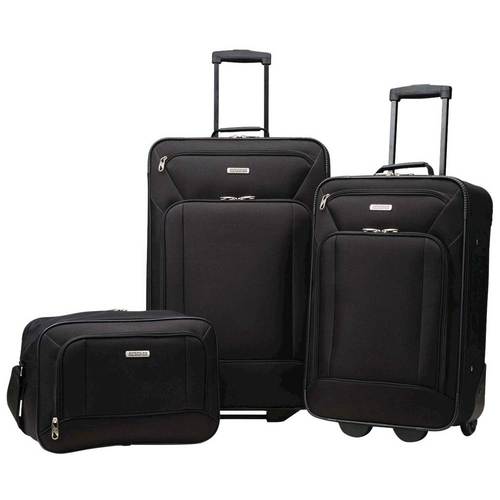 American Tourister - Fieldbrook XLT Expandable Wheeled Luggage Set (3-Piece) - Black was $99.99 now $69.99 (30.0% off)