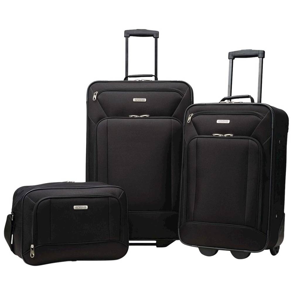 American Tourister Fieldbrook XLT Expandable Wheeled Luggage Set (3-Piece)  Black 92286-1041 - Best Buy