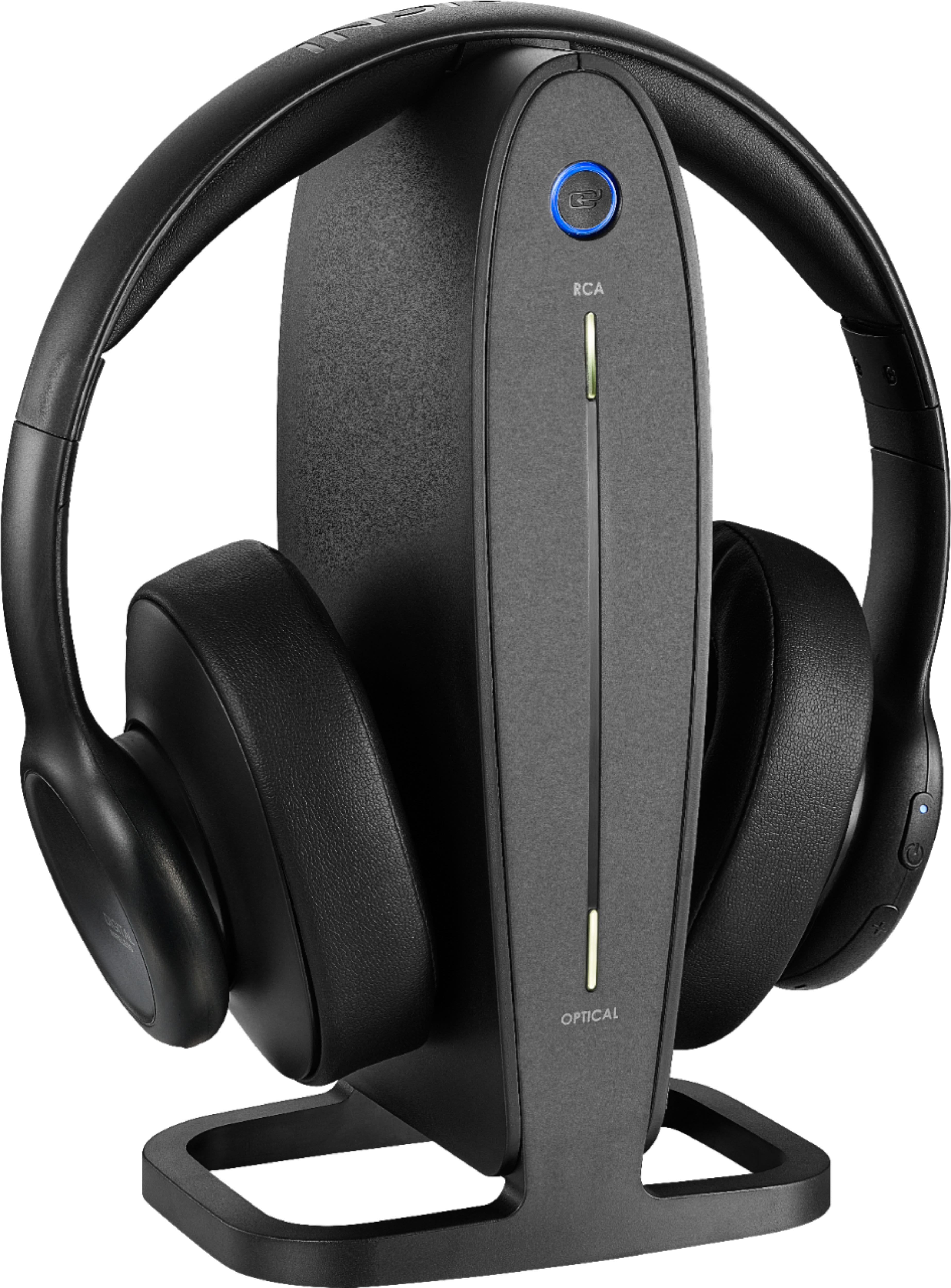 Angle. Insignia™ - RF Wireless Over-the-Ear Headphones - Black.