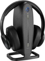 Insignia™ - RF Wireless Over-the-Ear Headphones - Black - Angle_Zoom