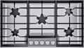 Thermador - Masterpiece 36" Built-In Gas Cooktop with 5 Pedestal Star Burners and LP Conversion - Stainless Steel