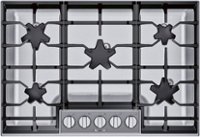 Thermador - Masterpiece 30" Built-In Gas Cooktop with 5 Pedestal Star Burners and ExtraLow Select - Stainless Steel - Front_Zoom