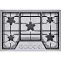 Thermador - Masterpiece 30" Built-In Gas Cooktop with 5 Star Burners and LP Conversion - Stainless Steel