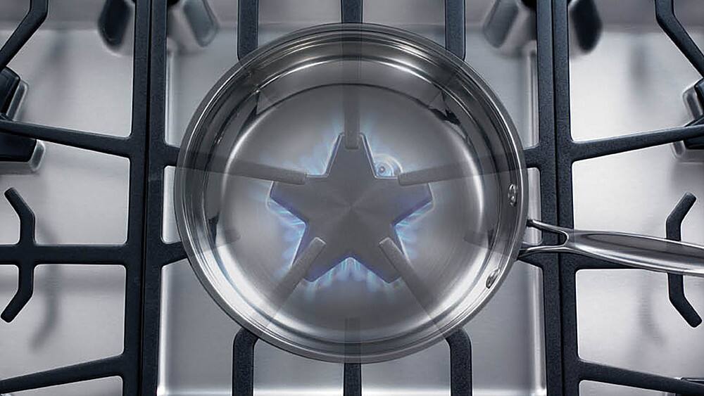 Alt View 14. Thermador - Masterpiece 30" Built-In Gas Cooktop with 5 Star Burners - Stainless Steel.