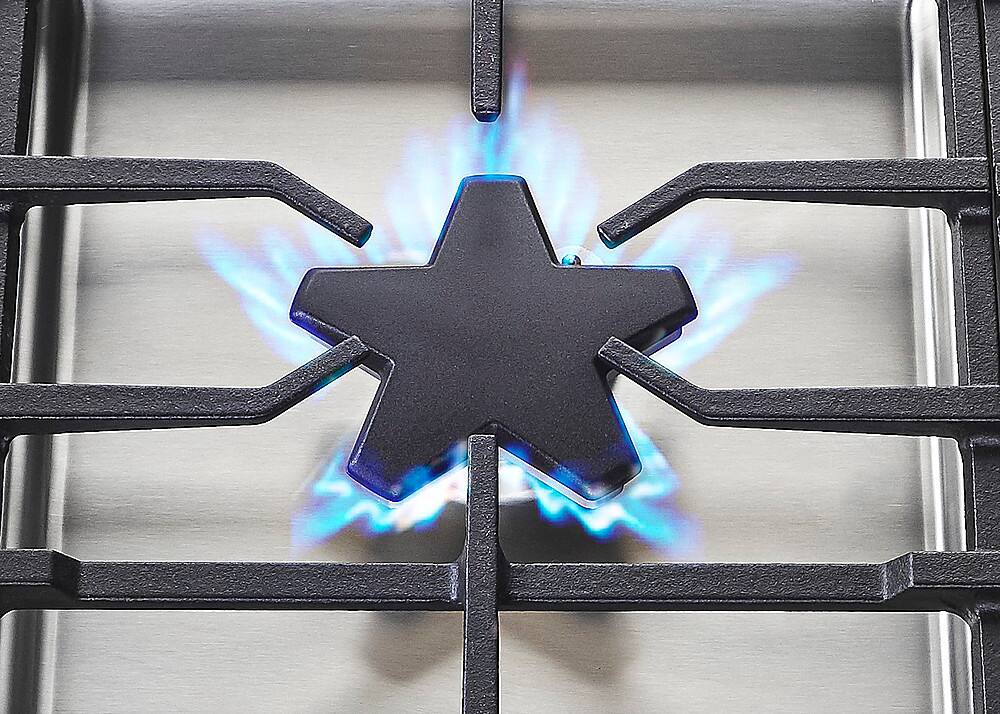 Alt View 11. Thermador - Masterpiece 30" Built-In Gas Cooktop with 5 Star Burners and ExtraLow Select - Stainless Steel.