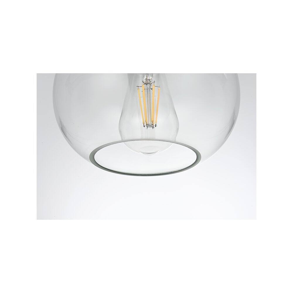 Alt View 5. Living District - Destry 8 Inch Pendant Clear Shade in Satin Gold - Satin Gold And Clear.