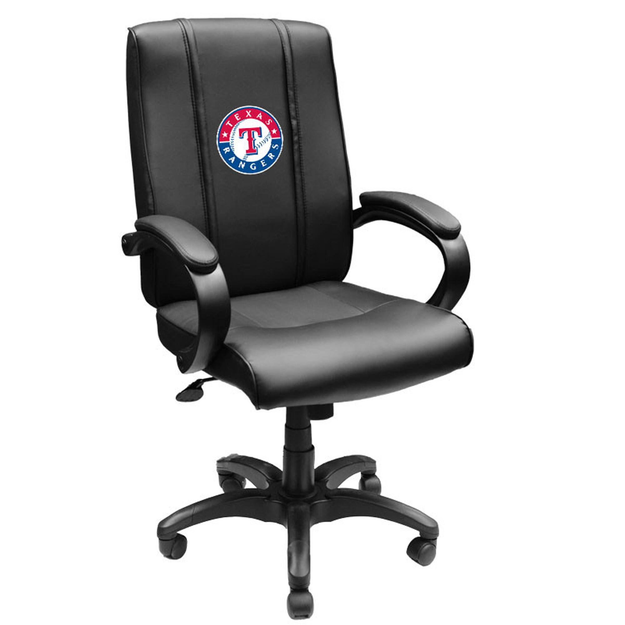 Front. DreamSeat - Black Texas Rangers Logo Office Chair 1000 - Black.