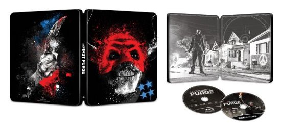 The First Purge [SteelBook] [Includes Digital Copy] [4K Ultra HD Blu-ray/Blu-ray] [Only @ Best Buy] [2018] - Front_Standard