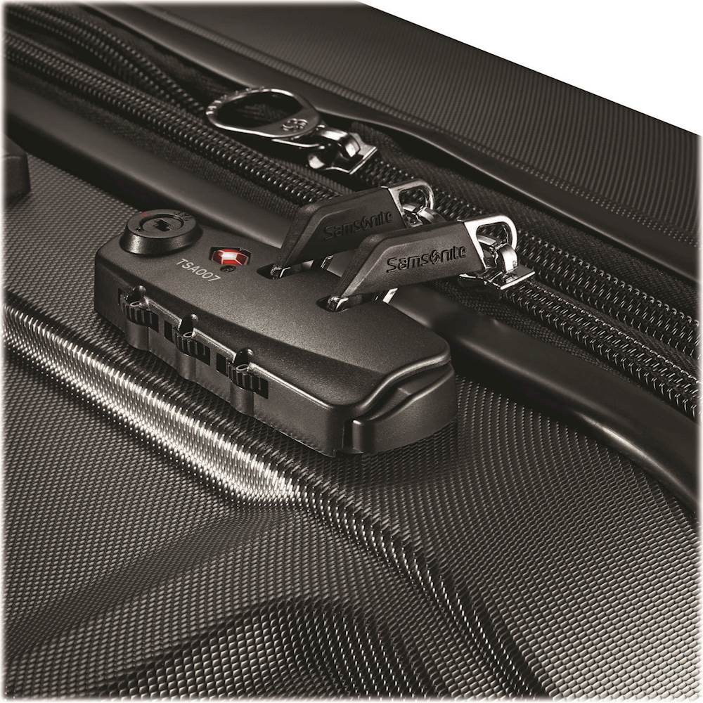 Best Buy Samsonite Opto PC Expandable Spinner Luggage Set (3Piece) Black 920461041