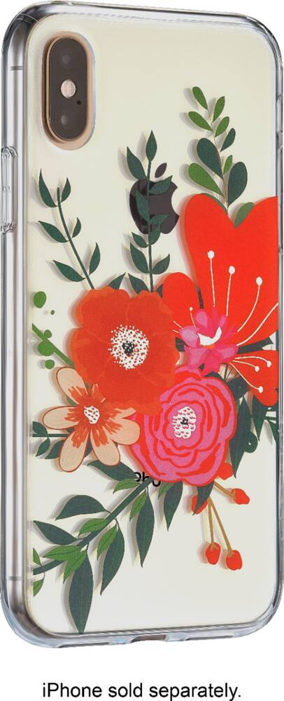 hardshell case for apple iphone x and xs - clear floral hardshell case for apple iphone x and xs - clear floral