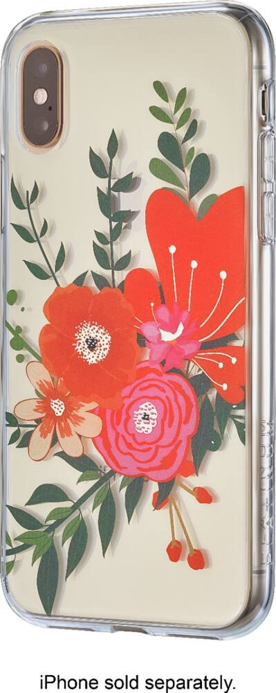 hardshell case for apple iphone x and xs - clear floral hardshell case for apple iphone x and xs - clear floral