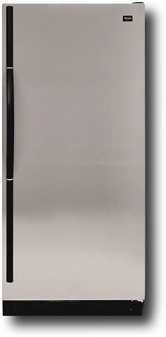 Front Standard. Whirlpool - 16.8 Cu. Ft. Frost-Free Refrigerator - Stainless-Steel (Special Order).