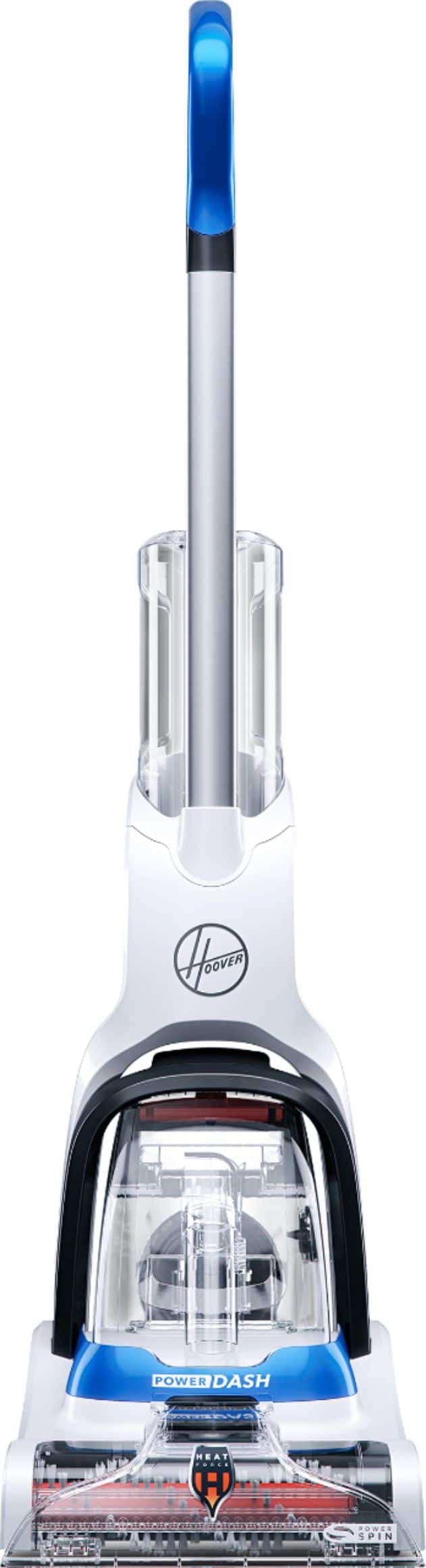 Front. Hoover - PowerDash Corded Upright Deep Cleaner - White/Blue.