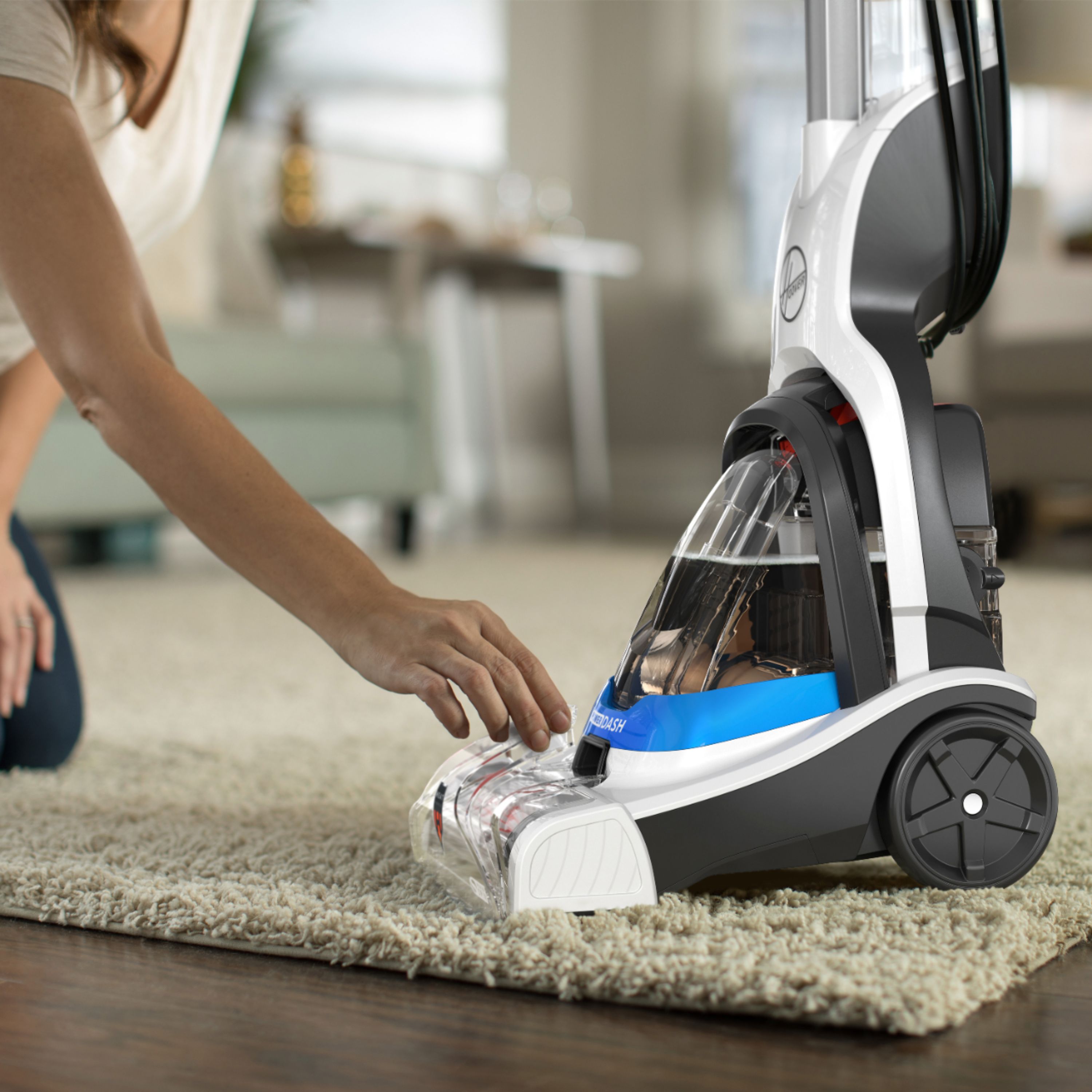 Best Buy: Hoover PowerDash Corded Upright Deep Cleaner White/Blue FH50700