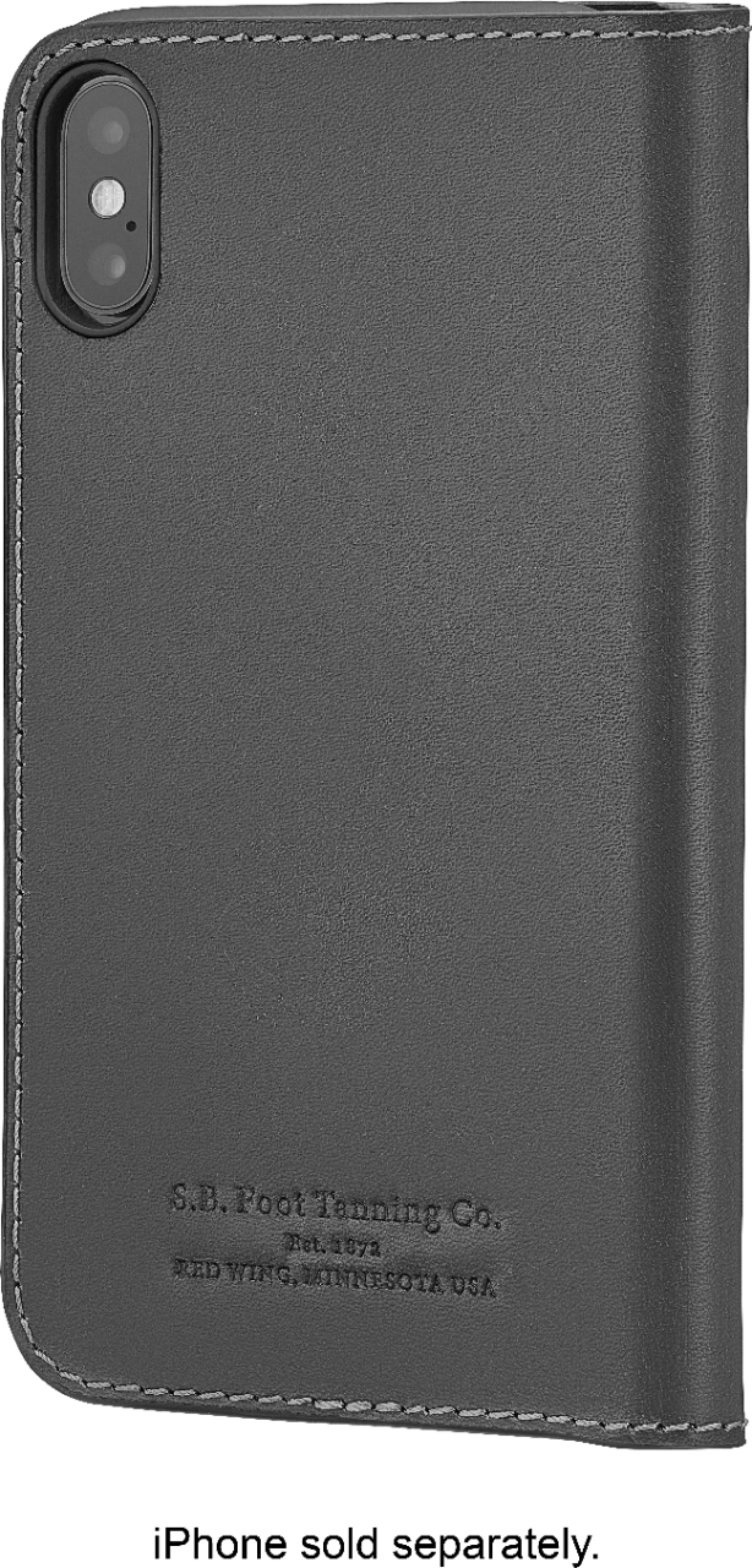 Platinum™ Leather Folio Case for Apple® iPhone® XS  - Best Buy
