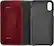 Alt View 3. Platinum™ - Leather Folio Case for Apple® iPhone® XS Max - Dark Red.