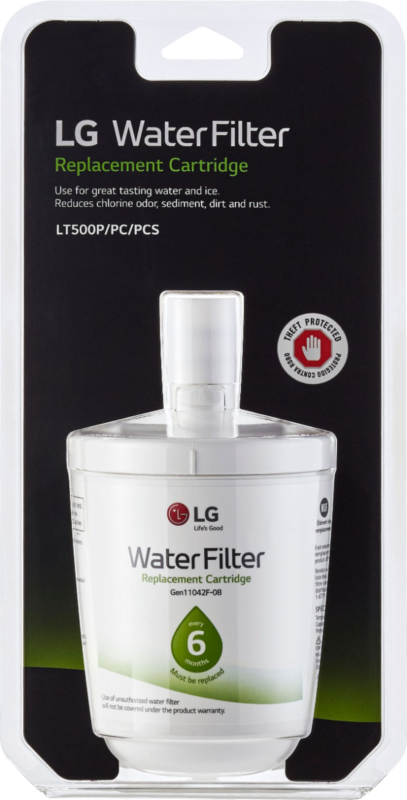 Water Filter for Select LG Refrigerators White LT500PC - Best Buy