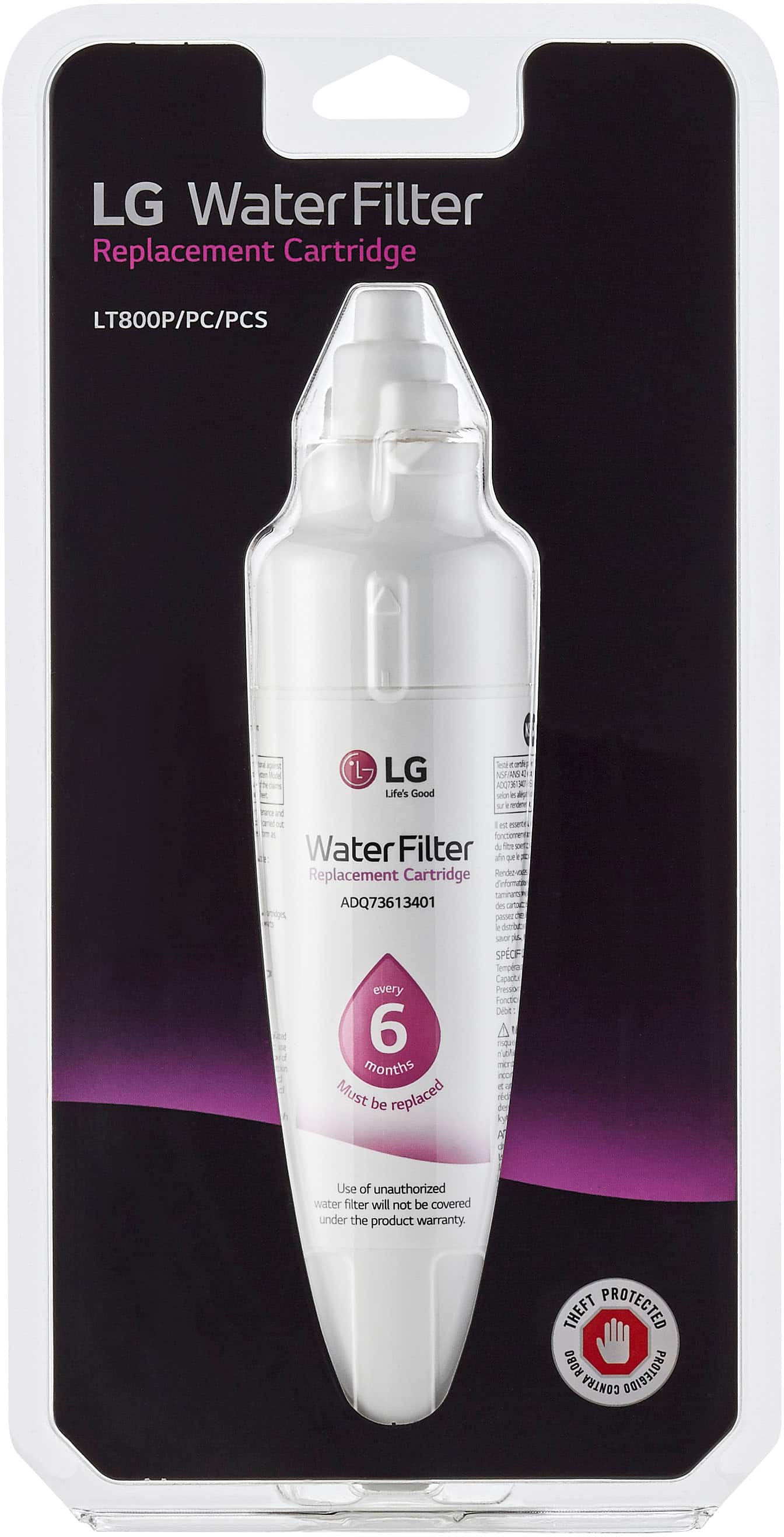 Alt View 12. LG - Water Filter for Select LG Refrigerators - White.