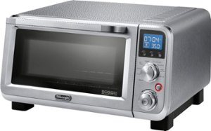 De'Longhi - Livenza Convection Toaster/Pizza Oven - Silver - Front_Zoom