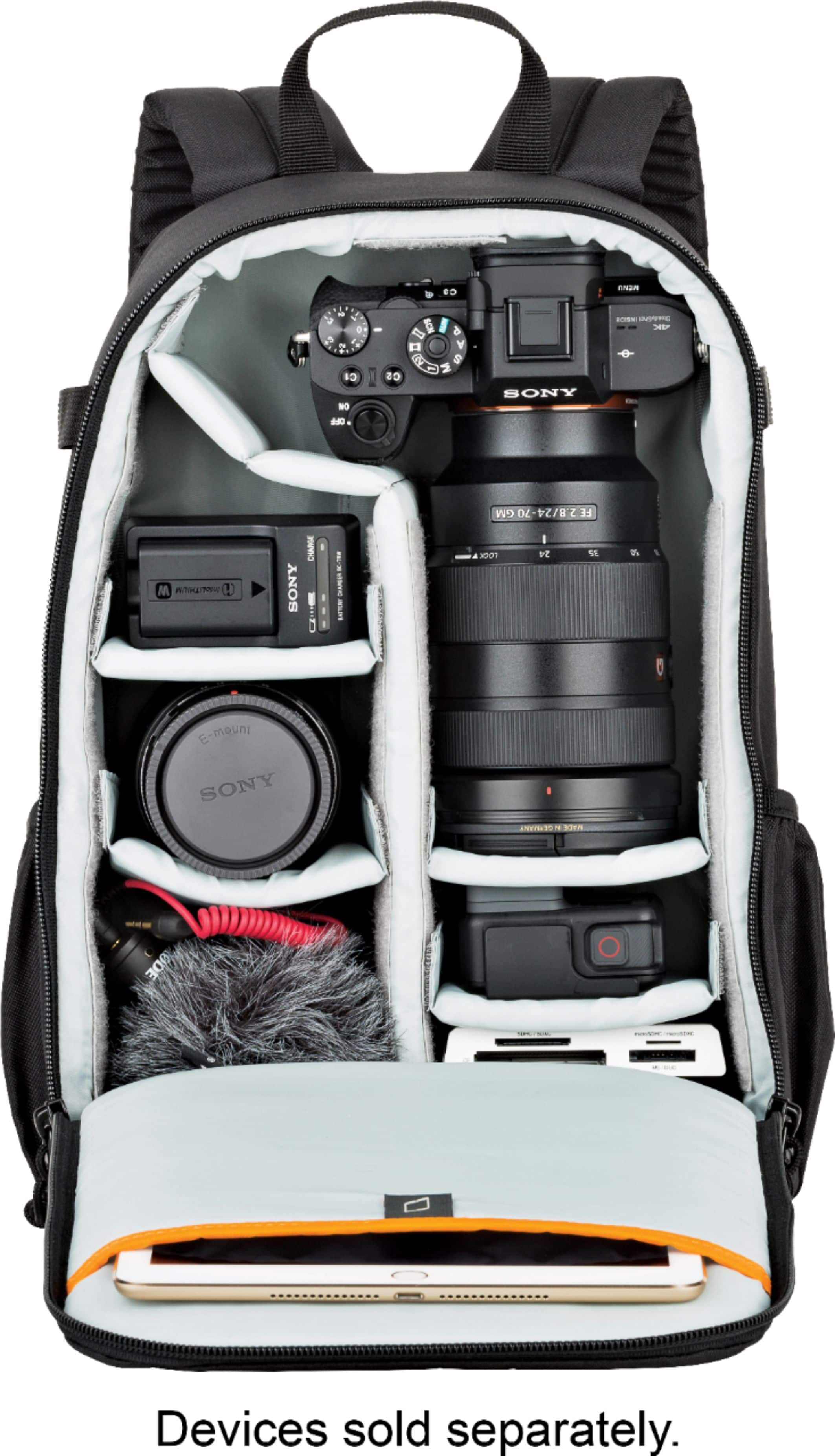 Alt View 17. Lowepro - Tahoe Camera Backpack - Black.
