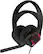 Left. HP - OMEN Mindframe Wired 7.1 Virtual Surround Sound Gaming Headset for Windows 10 w/ active ear cup cooling technology - Black/Red.