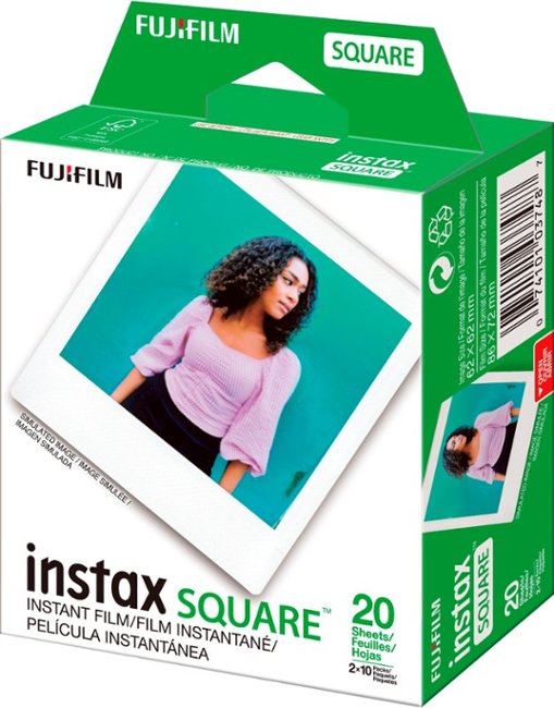 Fujifilm - INSTAX SQUARE Instant Film Twin Pack - White Frame_1