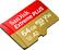 Alt View 12. SanDisk - Extreme PLUS 64GB microSDXC UHS-I Memory Card - Gold/Red.