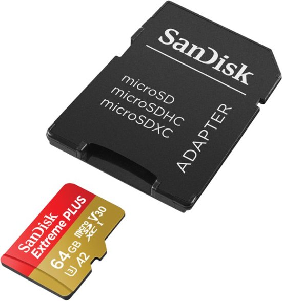 SanDisk - Extreme PLUS 64GB microSDXC UHS-I Memory Card TODAY ONLY At Best Buy