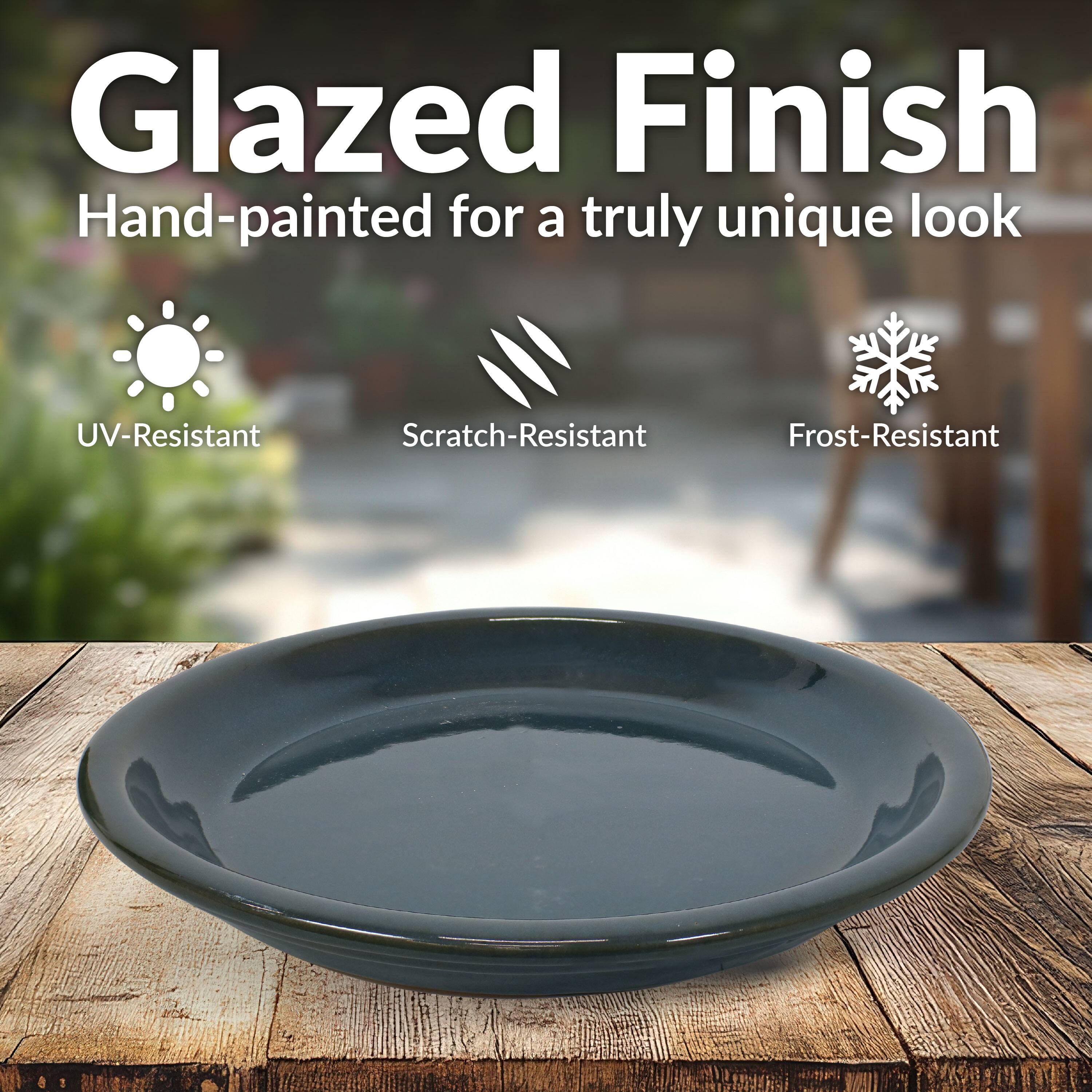 Glazed Finish  
Hand-painted for a truly unique look  

- UV-Resistant  
- Scratch-Resistant  
- Frost-Resistant