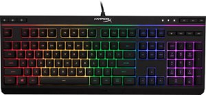 HyperX - Alloy Core Full-size Wired Gaming Membrane Keyboard with RGB Lighting - Black - Front_Zoom