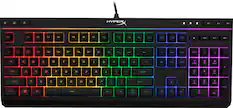 Front. HyperX - Alloy Core Full-size Wired Gaming Membrane Keyboard with RGB Lighting - Black.