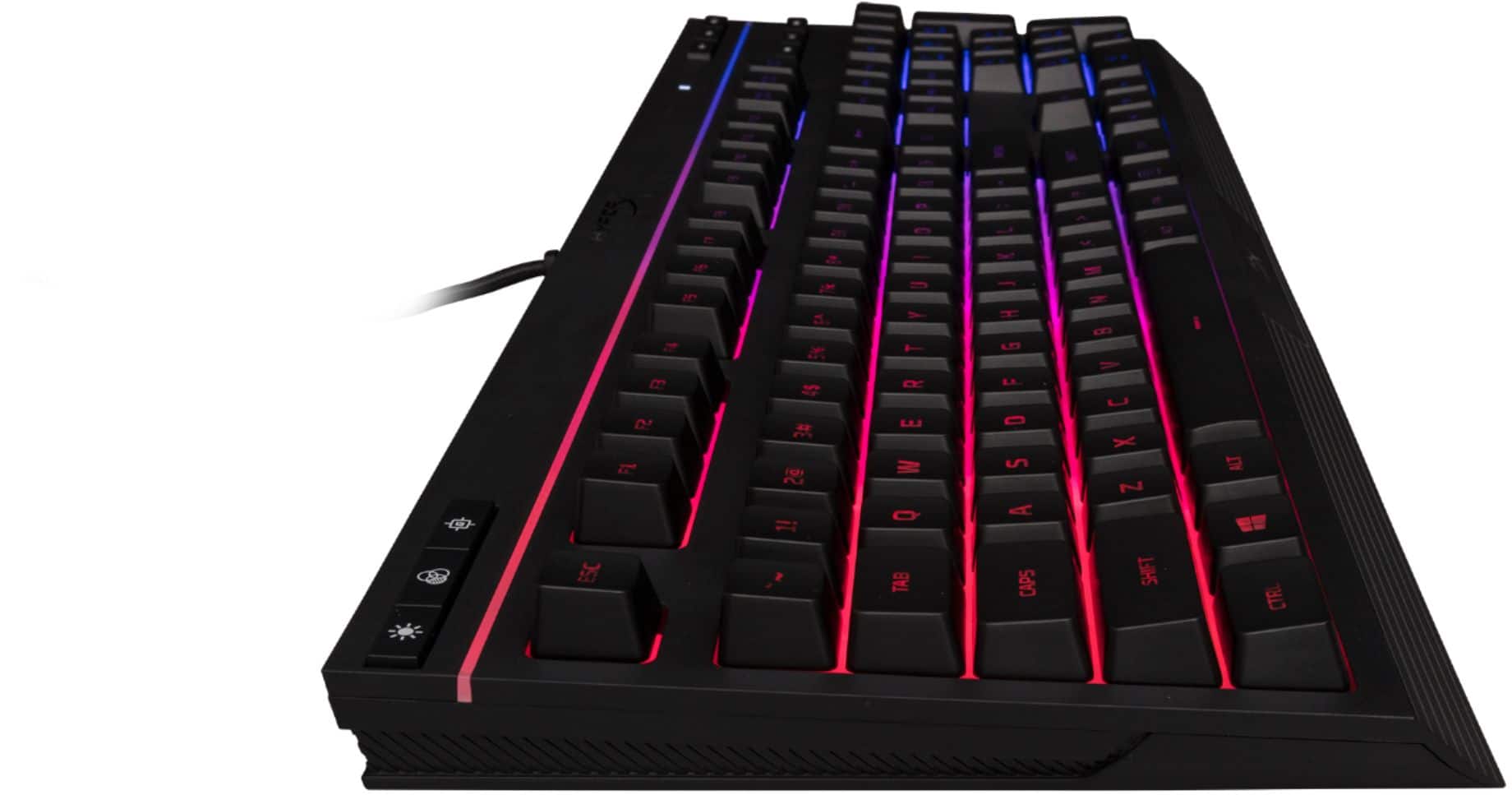 Alt View 11. HyperX - Alloy Core Full-size Wired Gaming Membrane Keyboard with RGB Lighting - Black.