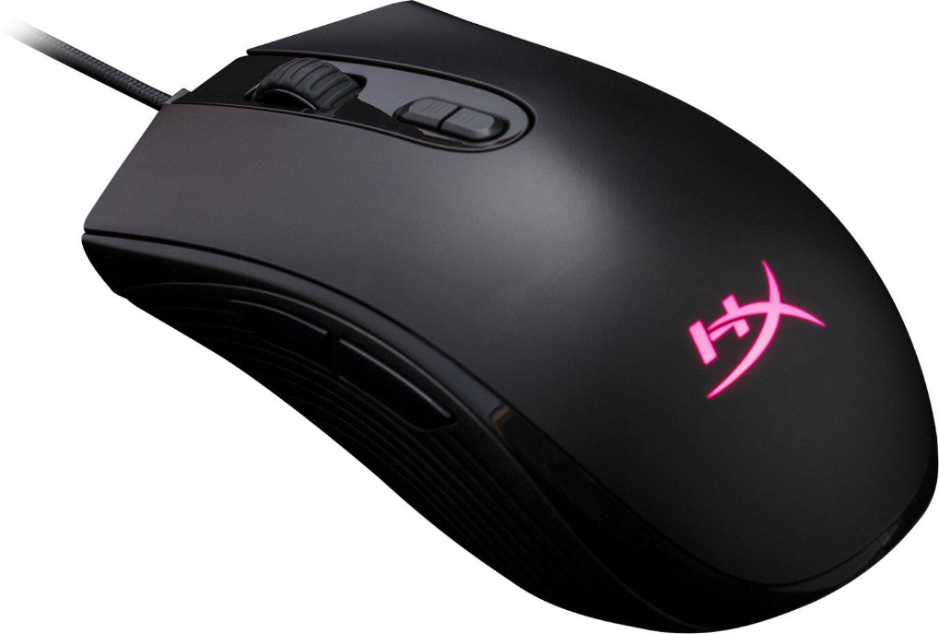 Alt View 11. HyperX - Pulsefire Core Wired Optical Gaming Mouse with RGB Lighting - Black.