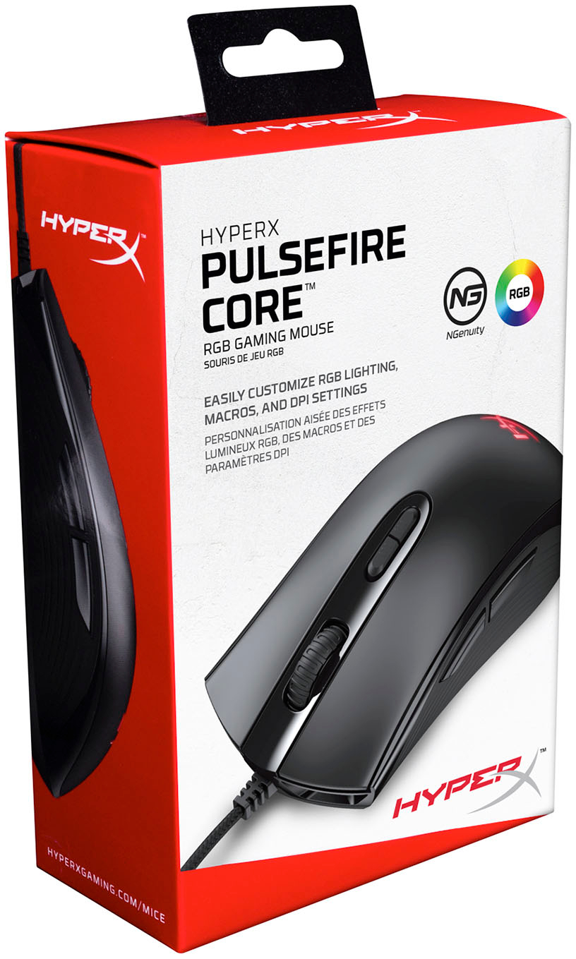 HyperX Pulsefire Core Wired Optical RGB Best 4P4F8AA/HX-MC004B Buy - Black Gaming Mouse Lighting with