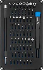 Front. iFixit - Mako 64-Bit Driver Kit - Black/Blue.