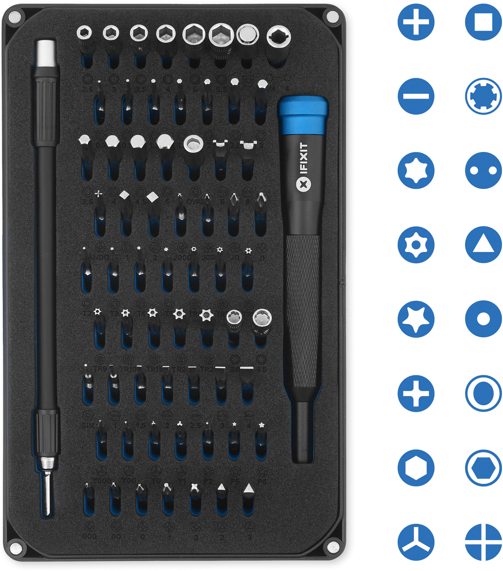  iFixit Moray Driver Kit - 32 Precision Bits for Smartphones,  Game Consoles & Small Electronics Repair : Tools & Home Improvement