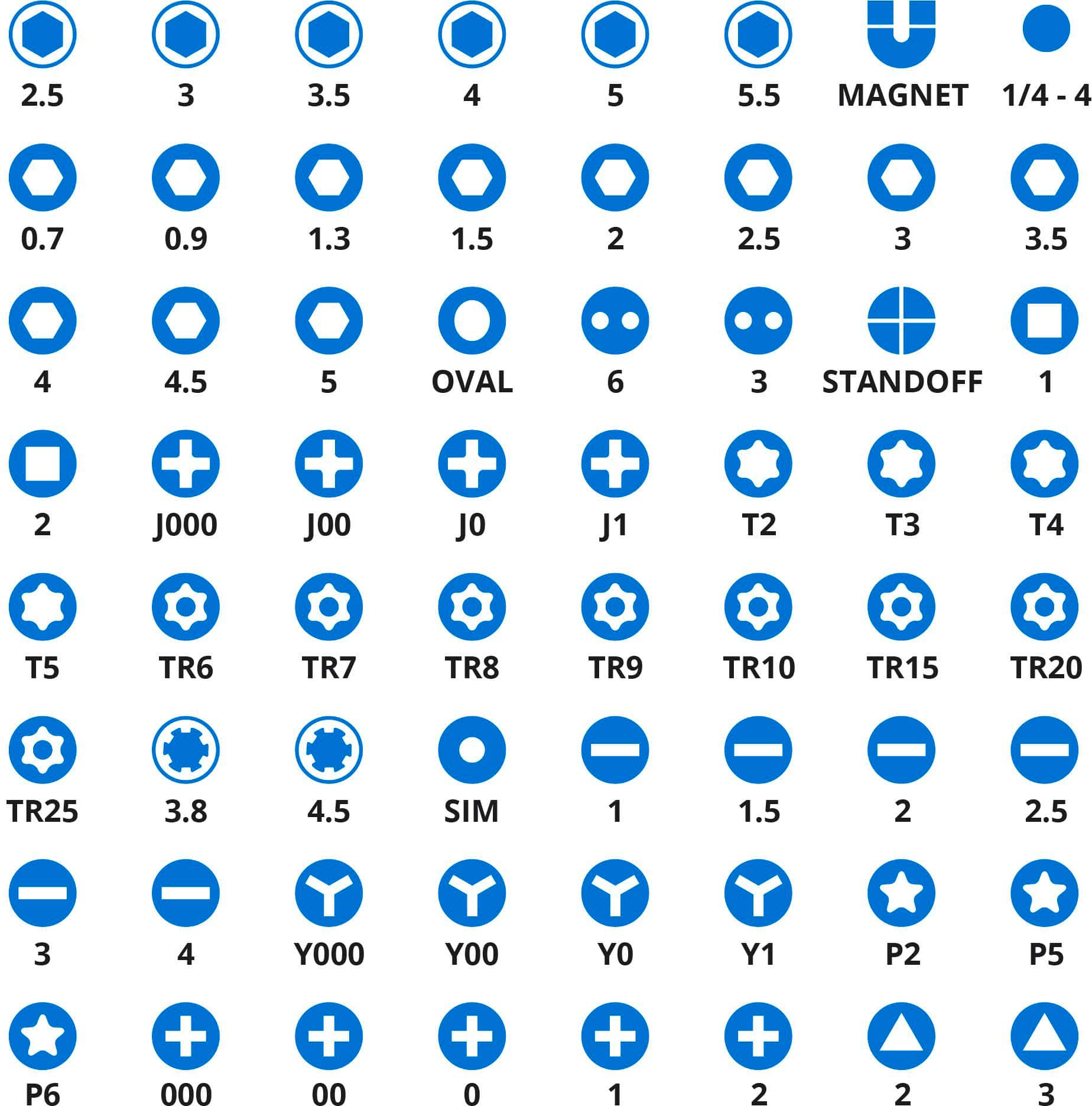 Alt View 12. iFixit - Mako 64-Bit Driver Kit - Black/Blue.