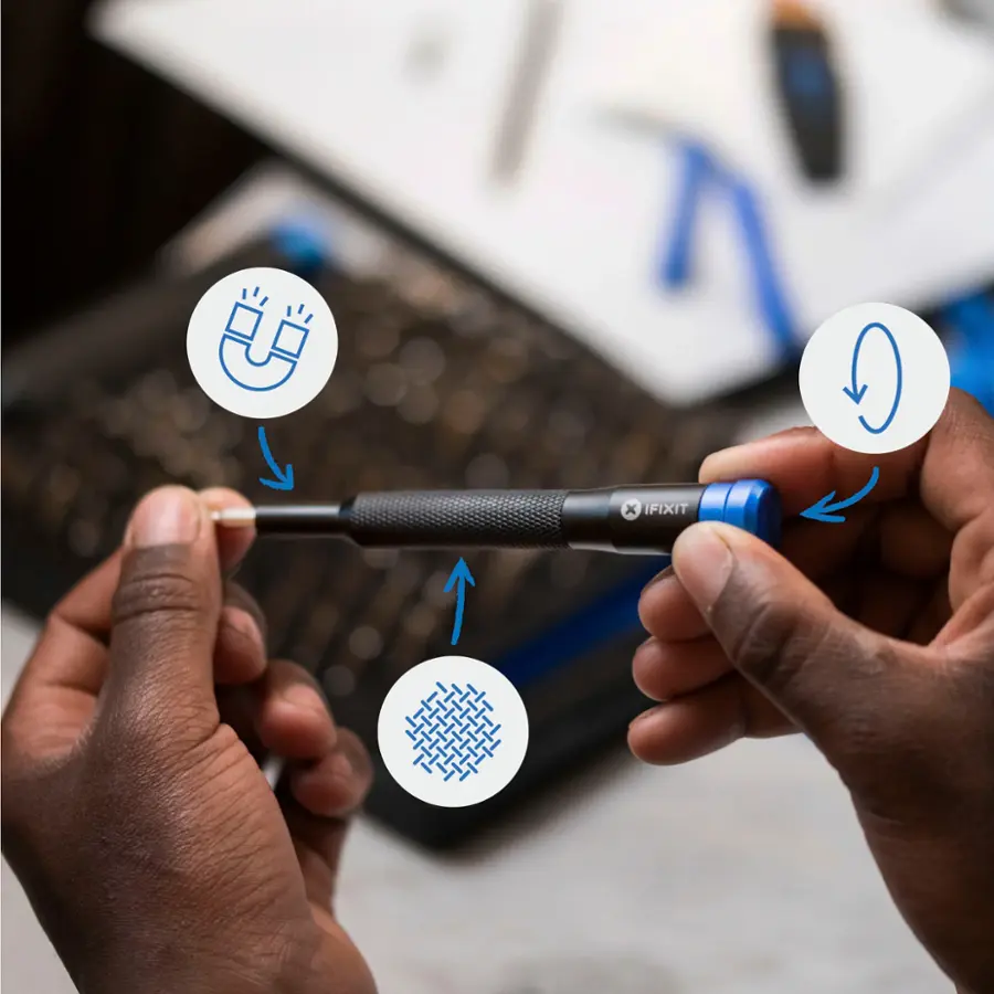 Alt View 15. iFixit - Mako 64-Bit Driver Kit - Black/Blue.
