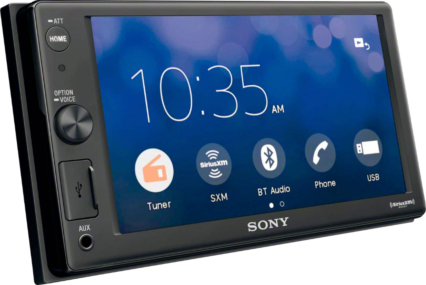 Angle. Sony - 6.2" - Apple® CarPlay™ - Built-in Bluetooth - In-Dash Digital Media Receiver - Black.
