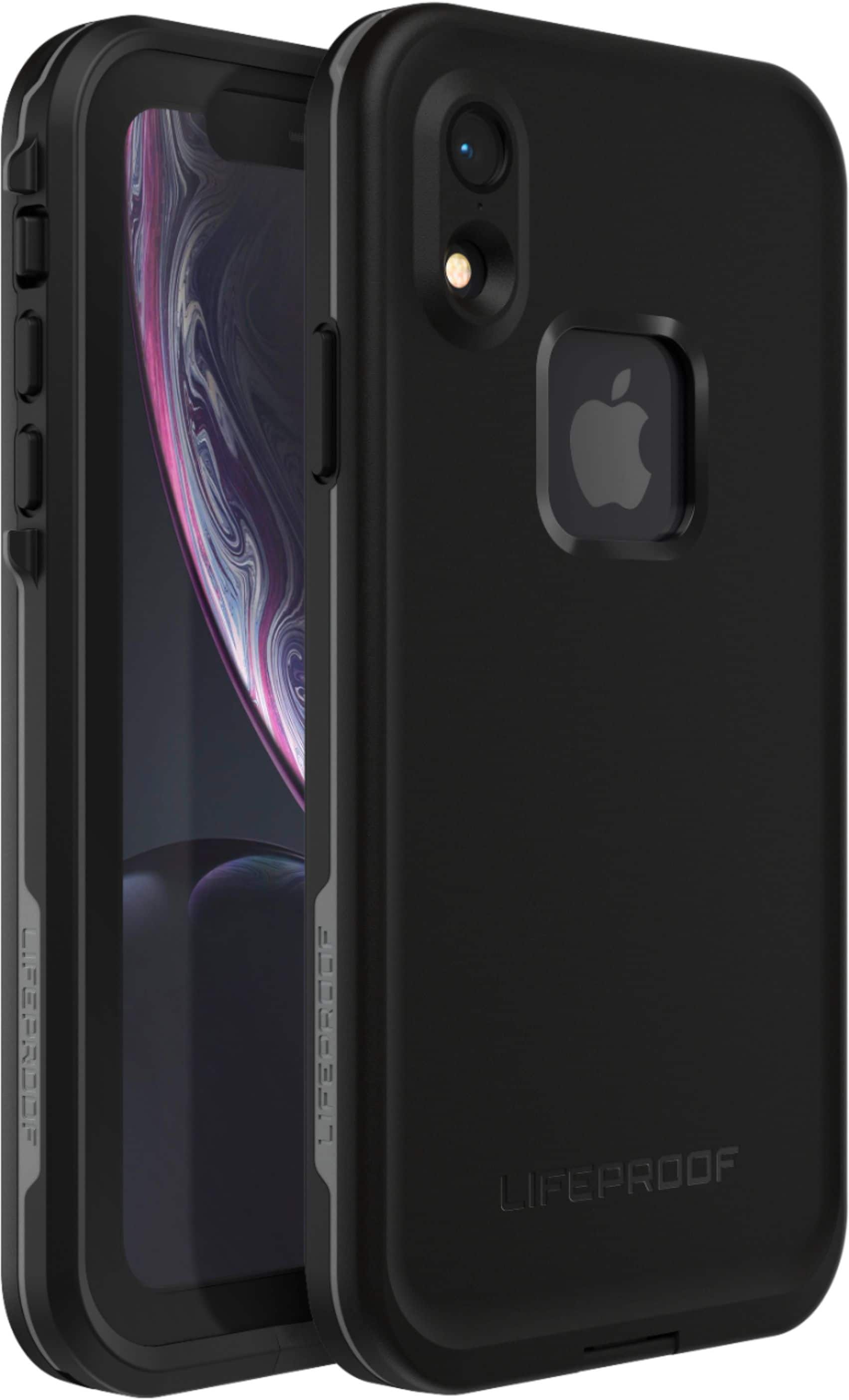 Alt View 11. LifeProof - FRĒ Case for Apple® iPhone® XR - Asphalt.