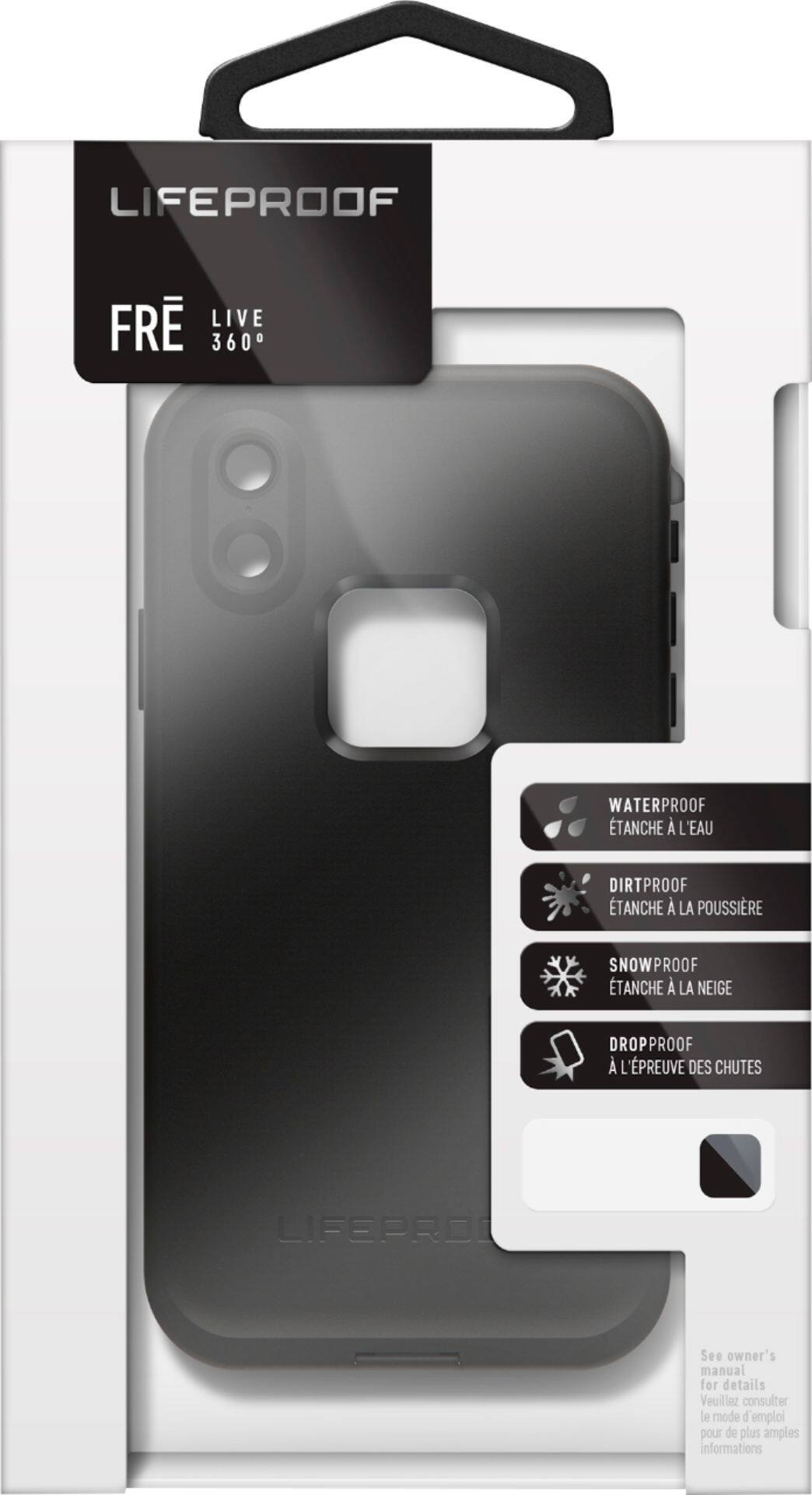 Alt View 13. LifeProof - FRĒ Case for Apple® iPhone® XR - Asphalt.