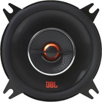 JBL - GX Series 4" 2-Way Car Speakers with Polypropylene Woofer Cones (Pair) - Black - Front_Zoom