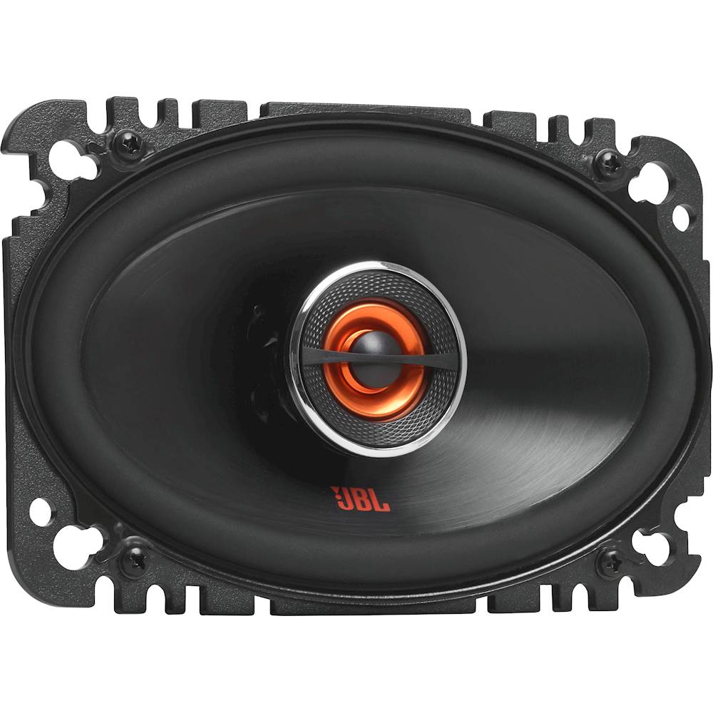 Angle View: JBL - GX Series 4" x 6" 2-Way Car Speakers with Polypropylene Cones (Pair) - Black